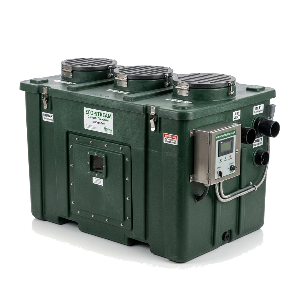 United Domestic Sewage Treatment Plant isolated render