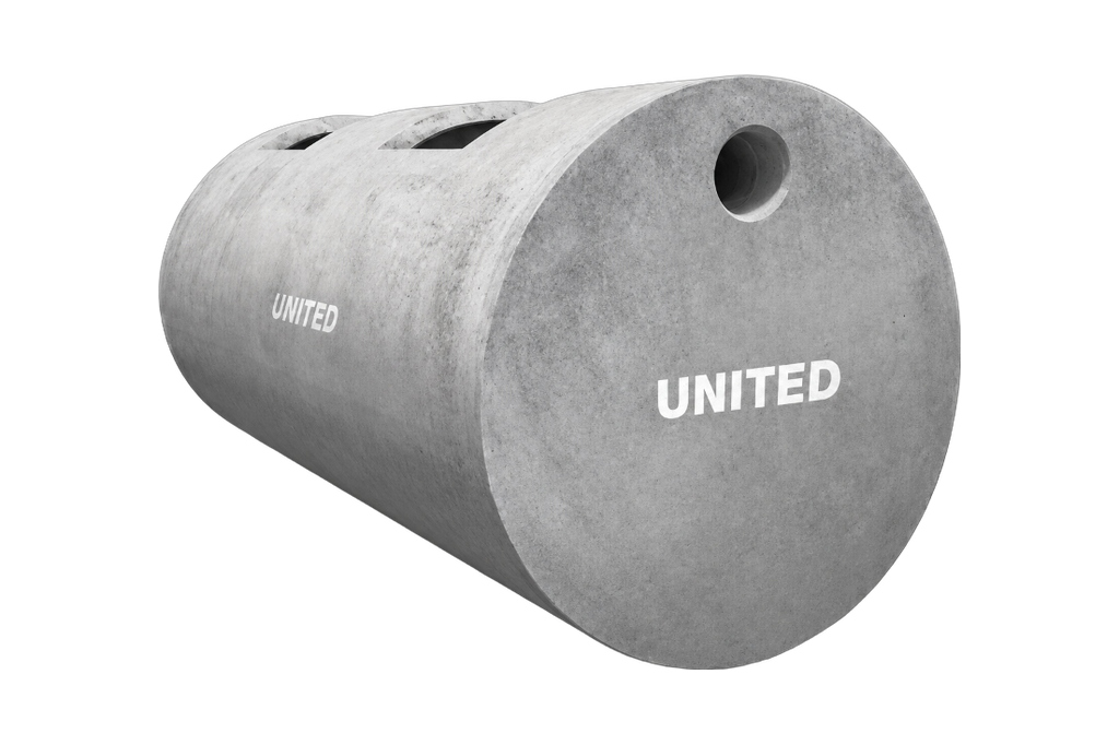 UNITED RCC septic tank on a white background