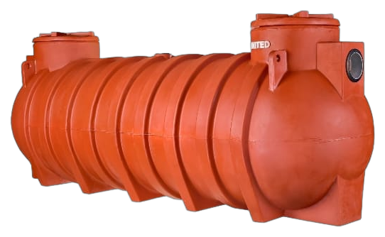 UNITED Septic Tank Type I 1300 Litres isolated transparent render