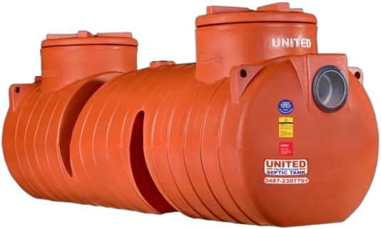 UNITED Septic Tank Type IA 550 Litres isolated transparent render