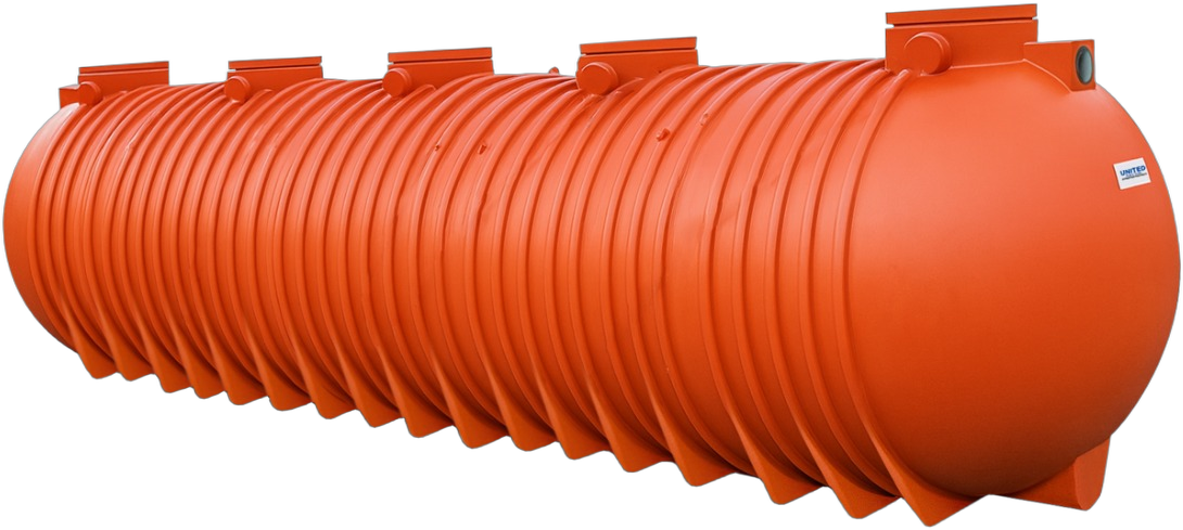 UNITED Septic Tank Type 2H3C 28500 Litres isolated transparent render
