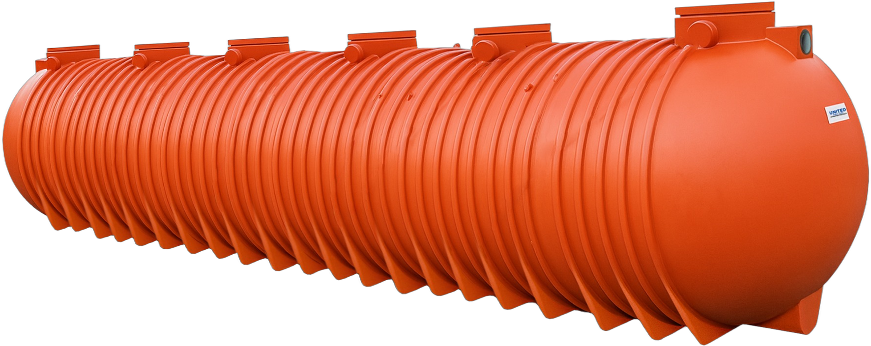 UNITED Septic Tank Type 2H4C 34000 Litres isolated transparent render