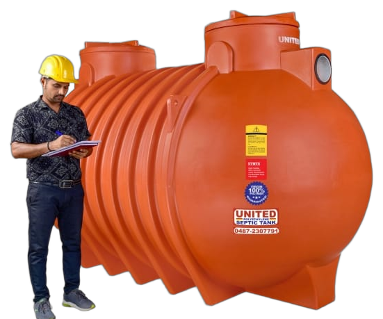 UNITED Septic Tank Type V 6000 Litres isolated transparent render