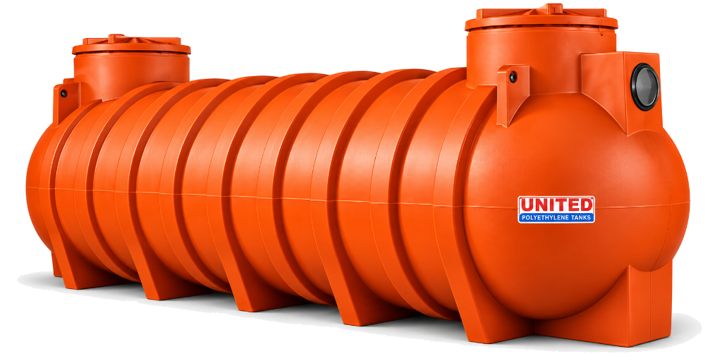 UNITED polyethylene septic tank with multiple access openings
